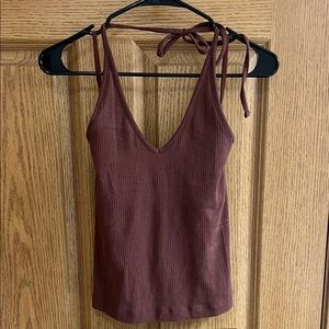 Old Navy Ribbed Maroon Camisole
